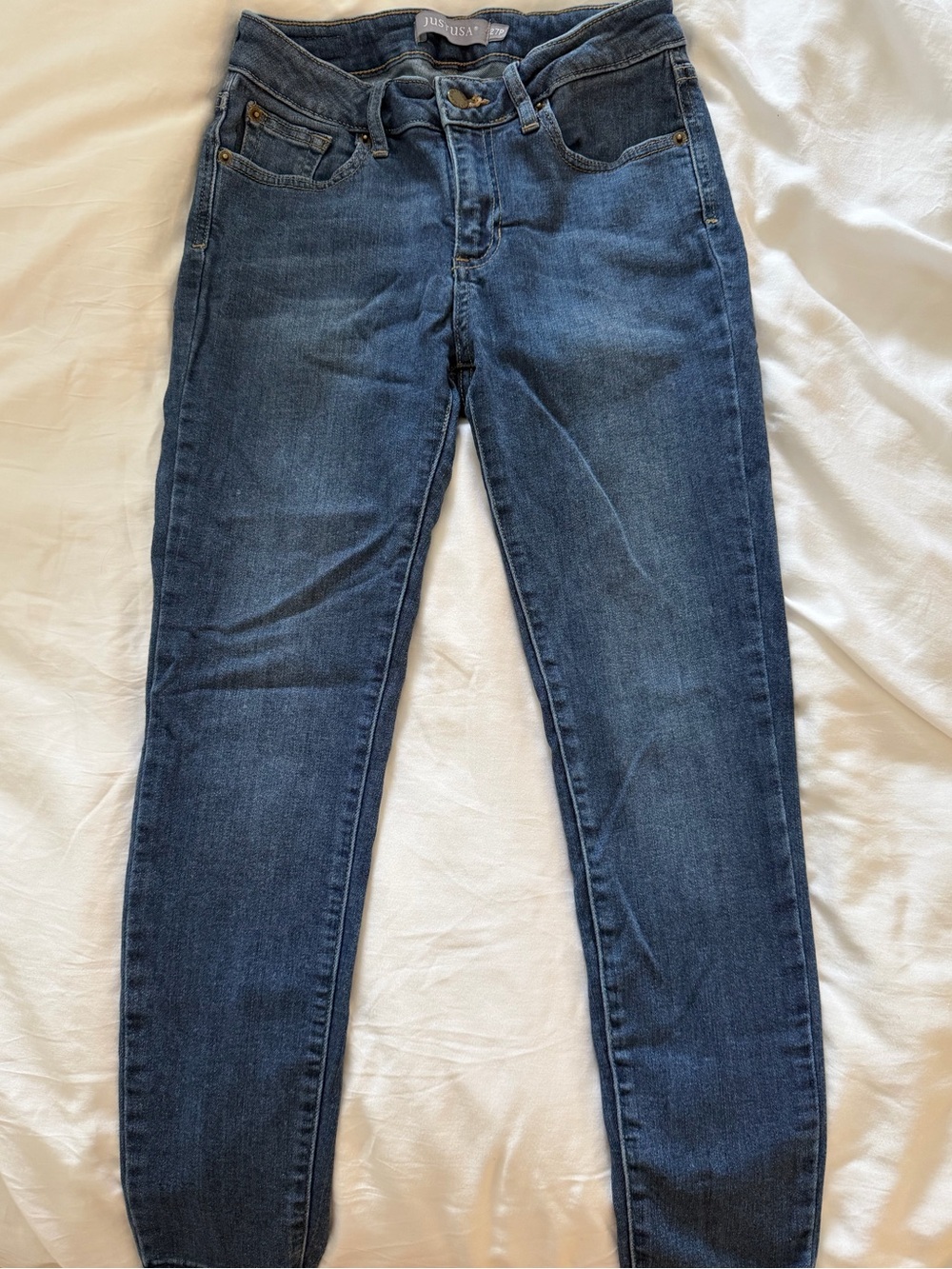 Just USA Women's Dark Blue Skinny Jeans